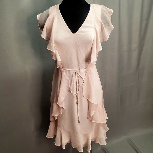 Tommy Hilfiger Polka Dot Petal Rose Organza Dress Size 6 - Picture 6 of 10